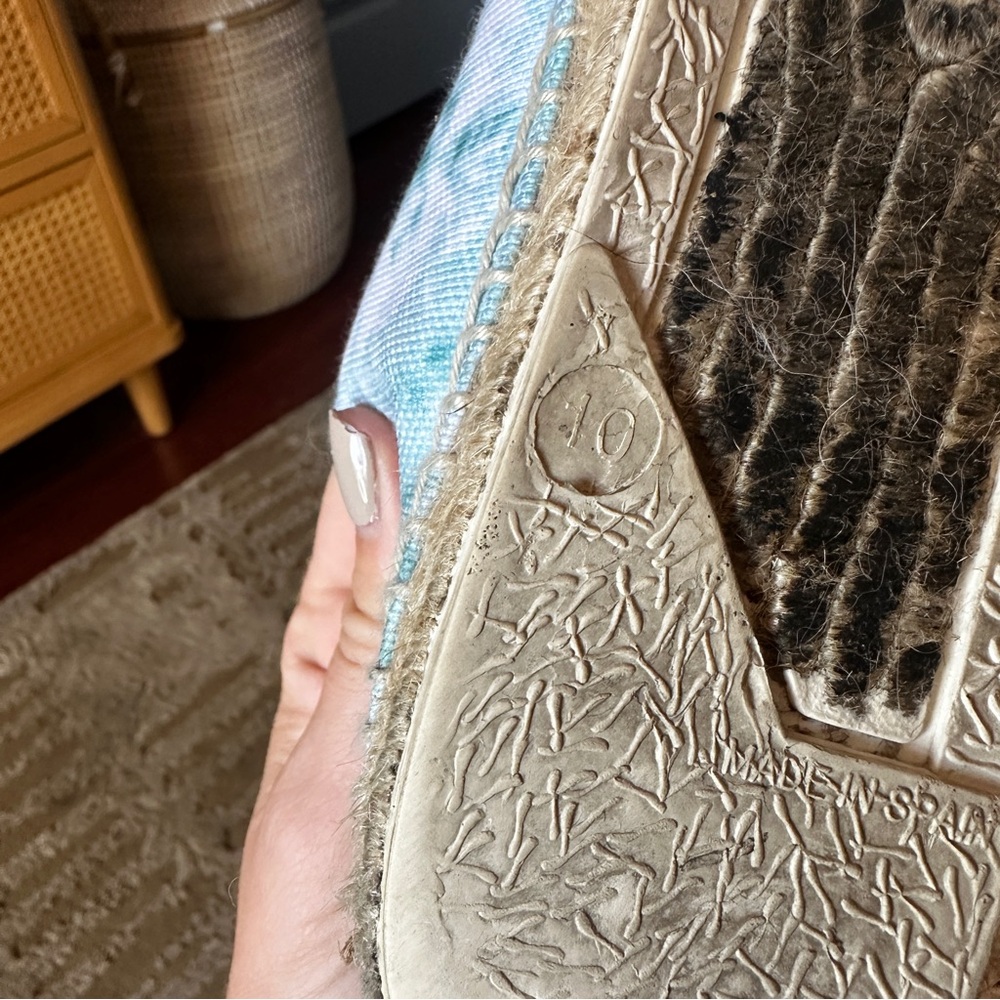Nicky Hilton x French Sole Amanda Turquoise Tie-Dye 100% Sustainable Sneakers - Picture 9 of 9